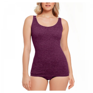 背中のない堅実なワンピースの水着