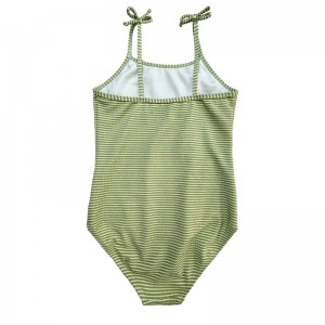 ゴールデンシルクボウノットワンピースの子供の水着