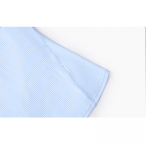 リブOネックディバイダーヨガTシャツ