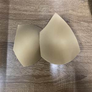 柔らかい絹の通気性ヌードブラカップ