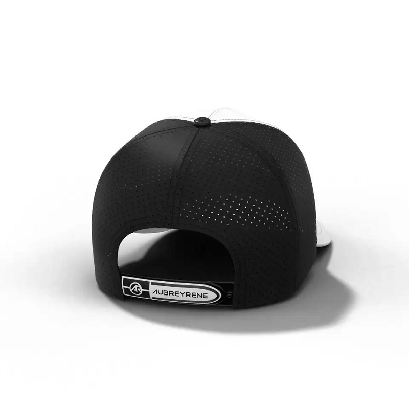 新しいデザインファッショントラック帽子カスタムパッチ通気性5パネルカーブドブリム野球帽とロープ