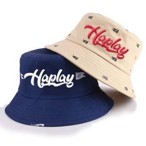 カスタムコットンバケツの帽子は、カスタムロゴ付きのあなた自身の刺繍バケットハットをデザインします