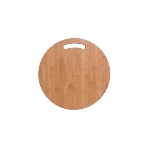 竹の丸いチョッピングブロック