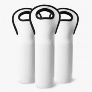 OEMプロモーション製品カスタムホワイトネオプレンワイントートバッグ昇華用