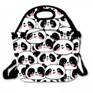 ネオプレン再利用可能な洗える洗えるピクニックキャンプバッグストラップ断熱ランチトートバッグボックス付き