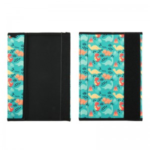 Natucare Kids反射性ネオプレンコットンシートベルトカバーブラックウォッシャブル