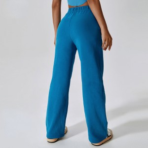 SC10128 OEMカスタムデザインロゴソリッドカラードローストリングバギースウェットパンツジョガーストレートレッグズボンパンツフリーススウェットパンツ