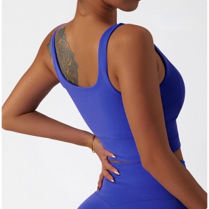 SC10186ハイインパクトワイヤーフリーナイロンスポーツトレーニングブラクロップトップ新しいスタイリッシュなセクシーなハイインパクトスポーツブラジャー