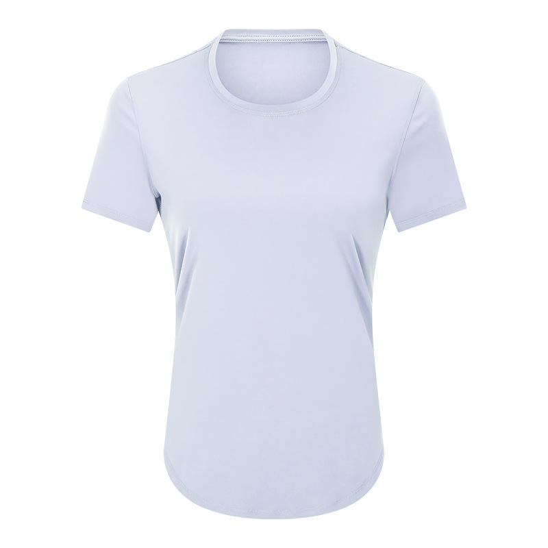 SC102611セール通気性クイック乾燥レジャーヨガTシャツ半袖スポーツヨガトレーニングゆるいクイックドライTシャツの女性