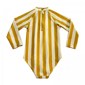 ワンピースストライプの幼児用水着