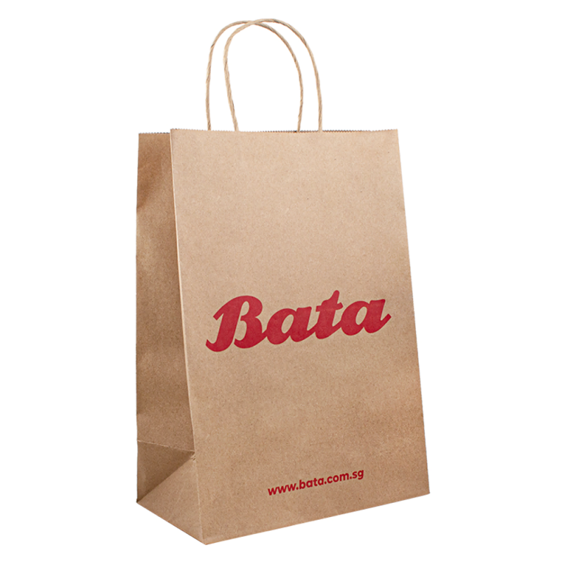 クラフトバッグペーパーショッピングパッケージロゴ独自のロゴ付きの豪華な紙袋