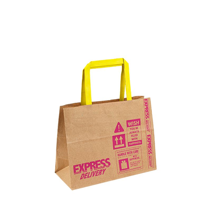紙袋の価格デザイナーリサイクルペーパーバッグトートハンドルペーパーギフトバッグ