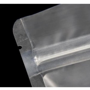 再封印可能なフラットフードパッキングポーチジッパーマットクリアジップロックビニール袋