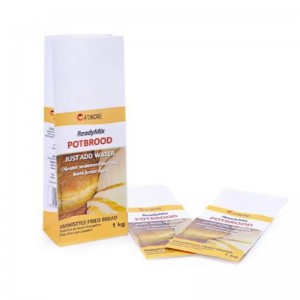 工場価格SOSホワイトクラフトペーパーバッグ1kg2kgの砂糖小麦粉