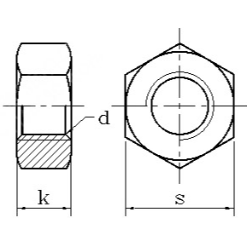 真鍮製六角ナット