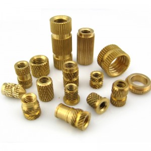 真鍮ローレットブラインドネジインサートナット