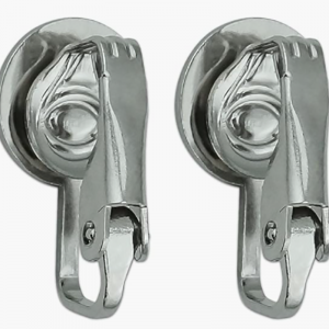 公式のバックネルバイソンクリップ-イヤリング - 高-高品質の金属合金、エポキシ-コーティング、いいえ-ピアスが必要、卒業生のためのゲームデイジュエリー & ファン