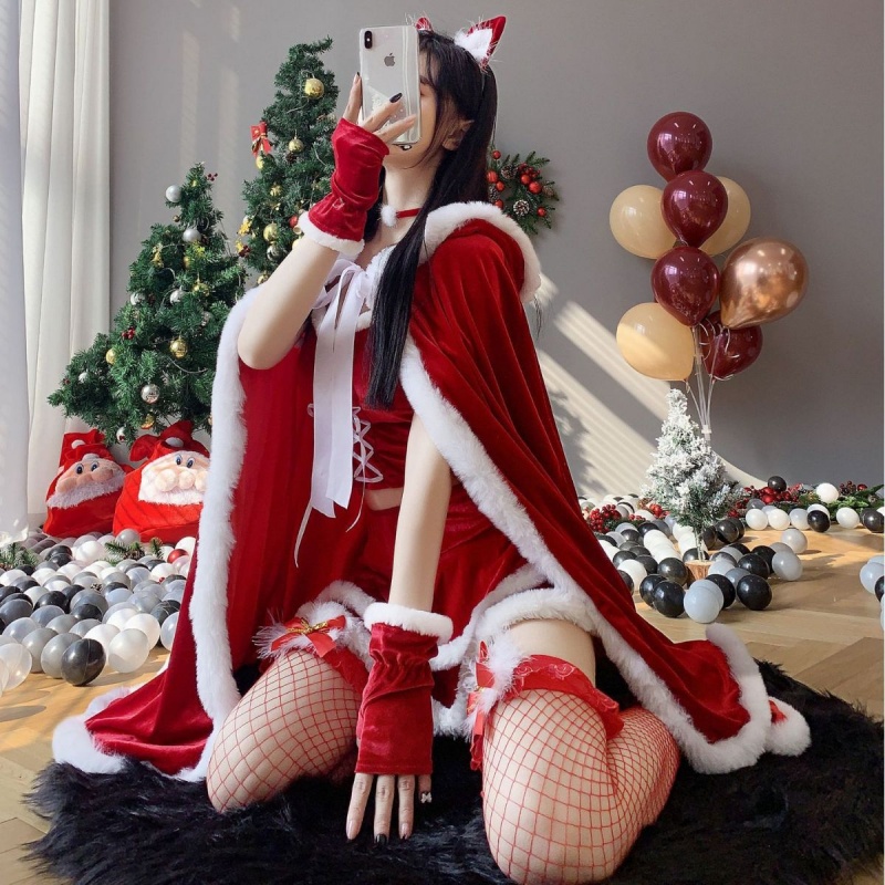 セクシーな女性\新年のドレス。新しい冬のスタイル、キャミソールアンダーシャツ、熱い女の子のためのトレンディな衣装、無実 - バニーガールの衣装、マント、ユニフォーム251を探しています+302価格：$299.99