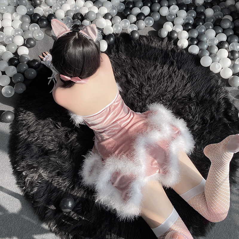 Cosplay Innocent - 見た目のドレス、キャミソールパジャマ、セクシーなメイドの衣装、ユニフォーム、インターネット - 有名人のバニーの女の子の服装が高い - 終了感の78価格：$239.99
