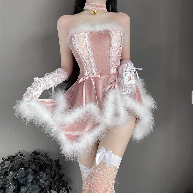 Cosplay Innocent - 見た目のドレス、キャミソールパジャマ、セクシーなメイドの衣装、ユニフォーム、インターネット - 有名人のバニーの女の子の服装が高い - 終了感の78価格：$239.99