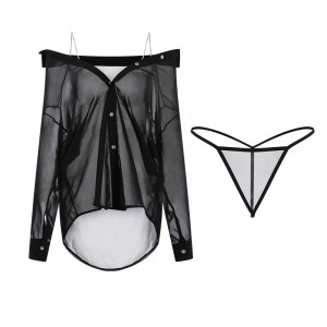 新しいスタイルプラス-サイズのセクシーなランジェリー。純粋で魅力的なシー-深いvのシフォンスリップドレスを通して-首、低い-均一なセット2622価格の一部、デザインとサスペンダーをカット：$108.99