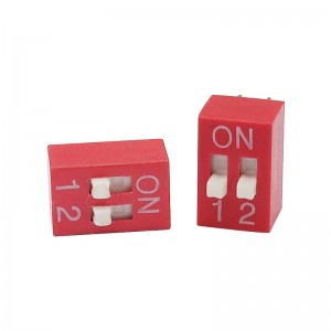 ディップスイッチxz-dse-02rga、自動車自動化機器の分野でのモジュールを受信する信号の2pディップスイッチ