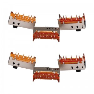 スライドスイッチSS25D01ダブル-行12-ピンスライドスイッチ電子製品マイクロ垂直スライドスイッチ