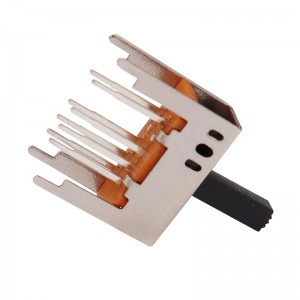 スライドスイッチSS23D03、ダブル-行8-ピン3-位置、プッシュスイッチホームアプライアンス用のカスタマイズされたマイクロスライドスイッチ