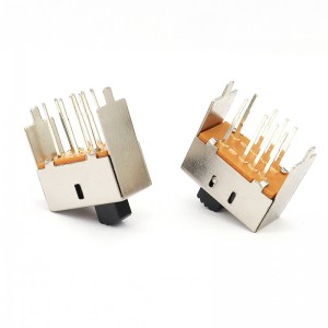 スライドスイッチS23E03ヘアドライヤーセンスバーナー用マイクロスライドスイッチ、ダブル-行8-ピン垂直2-スライドスイッチを位置付けます