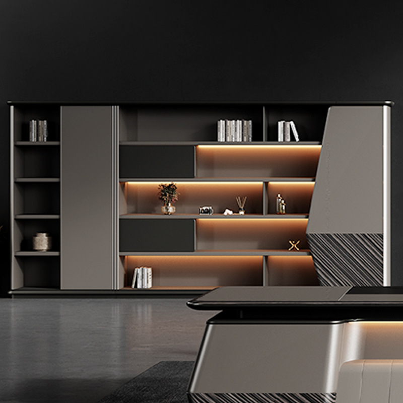 モデル DBT006 ラグジュアリーパネル-スタイル マネージャー シングル エグゼクティブ デスク、会長\\大型オフィスデスク チェアセット ボスデスク