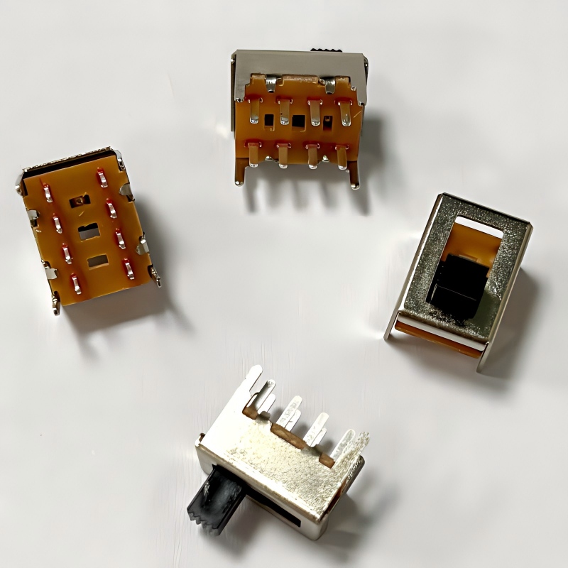 スライドスイッチ SS23F06 3-位置、10-LEDライト用のピンデザイン -- 東莞工場直通